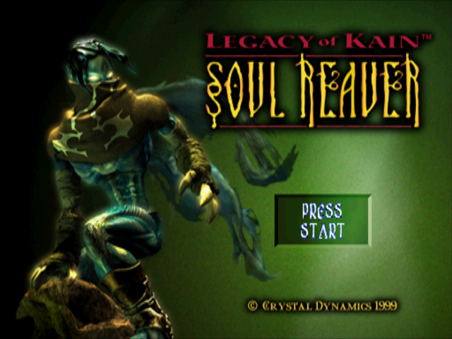 Legacy of Kain Soul Reaver title screen for Playstation